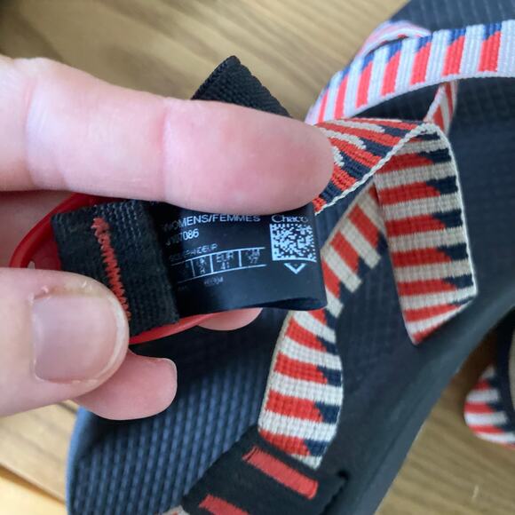 Chaco Women's Z/Cloud 2 Sandals - Taper Grenadine USA Red White Blue Women’s 10 - Picture 6 of 8